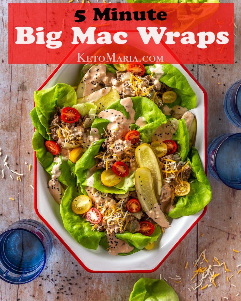 5 Minute Big Mac Wraps