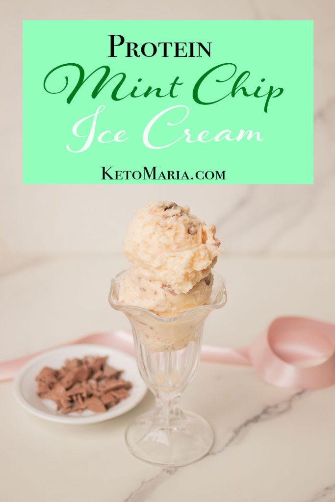 Protein Mint Chip Ice Cream