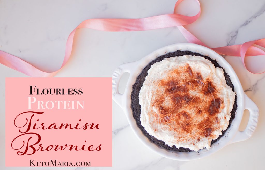 Flourless Protein Tiramisu Brownies