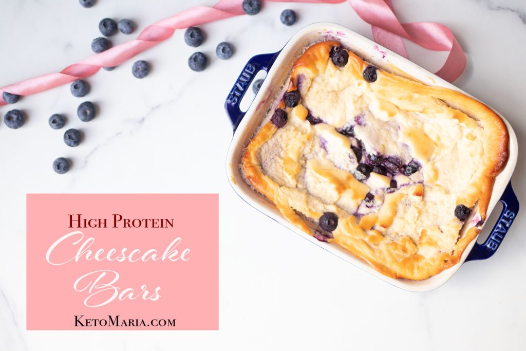 High Protein Cheesecake Bars