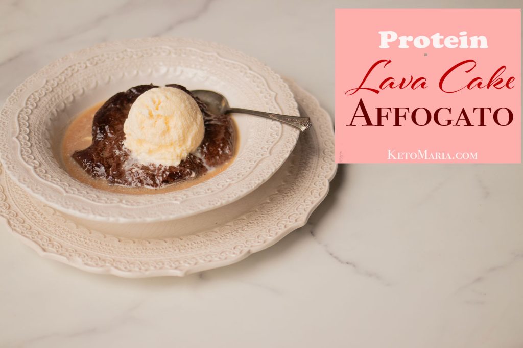Protein Lava Cake Affogato