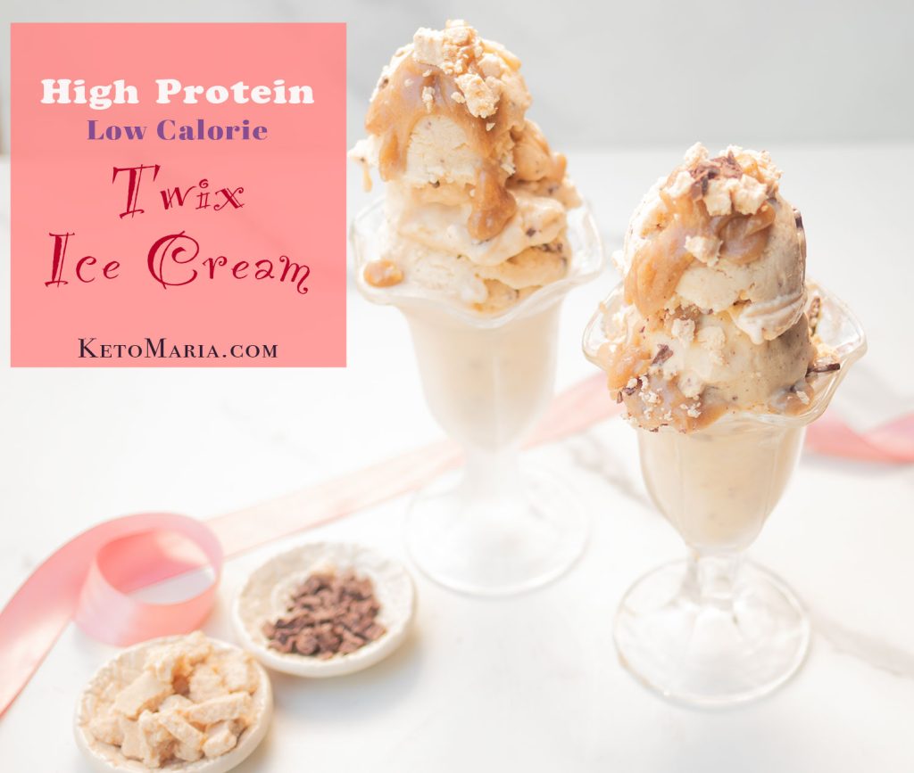 High Protein Twix Ice Cream