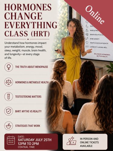 Hormones Change Everything (HRT Class) - Online Ticket