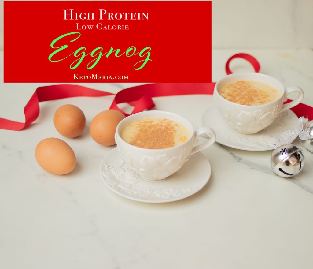 High Protein Low Calorie Eggnog (Dairy Free)