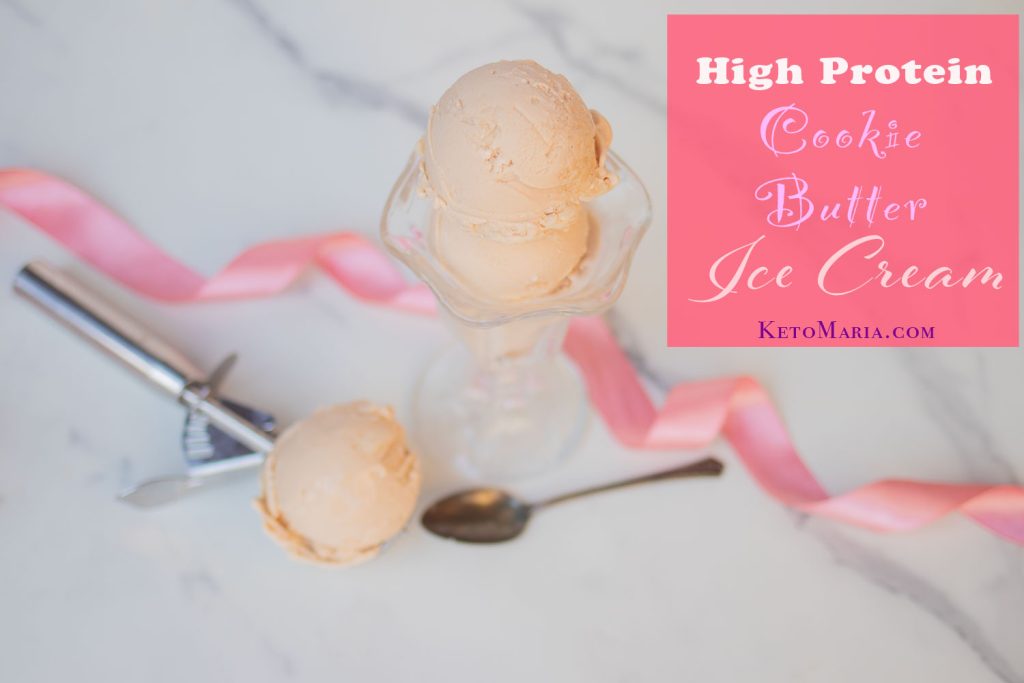 High Protein Cookie Butter Ice Cream