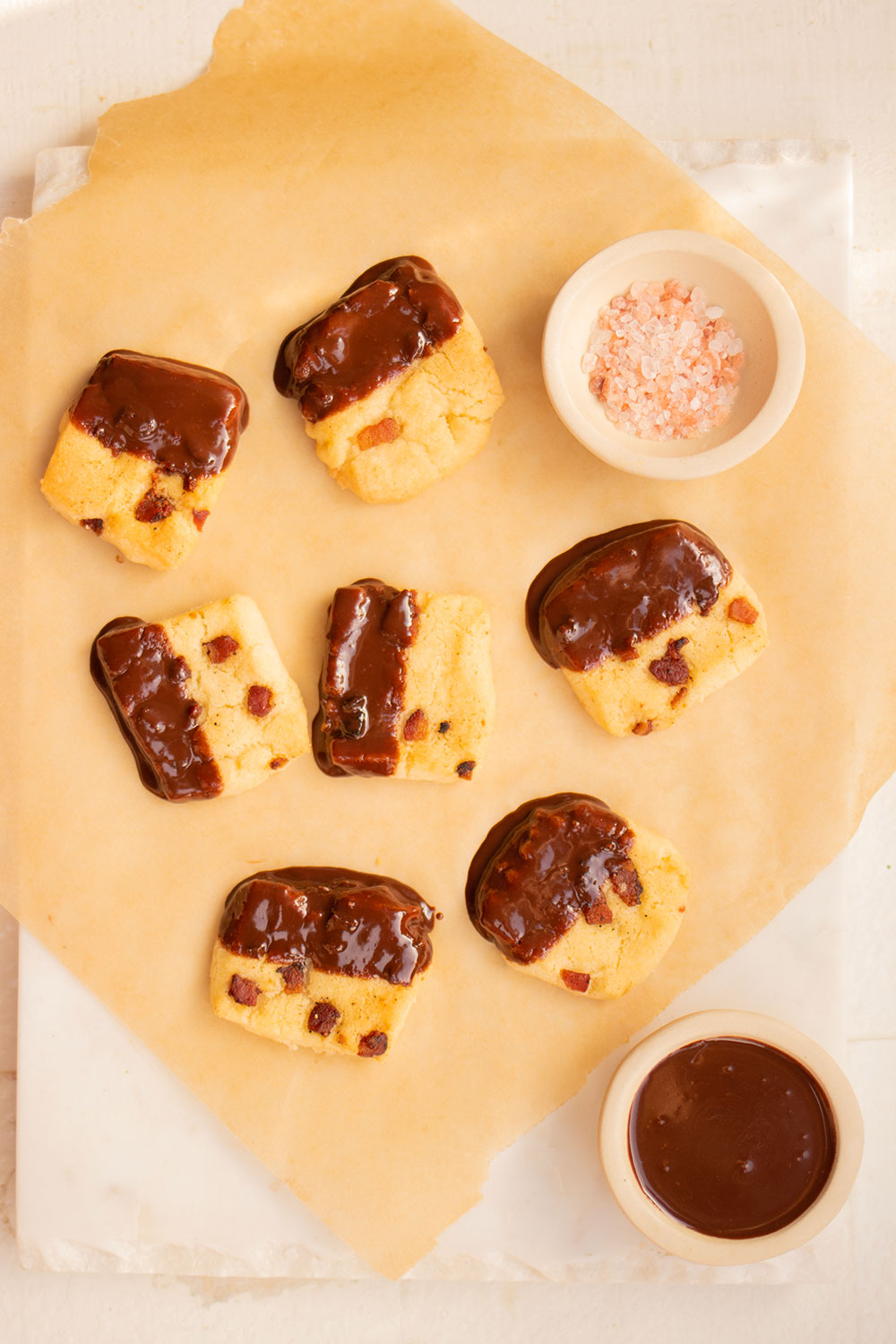 Maple Bacon Shortbread Cookies