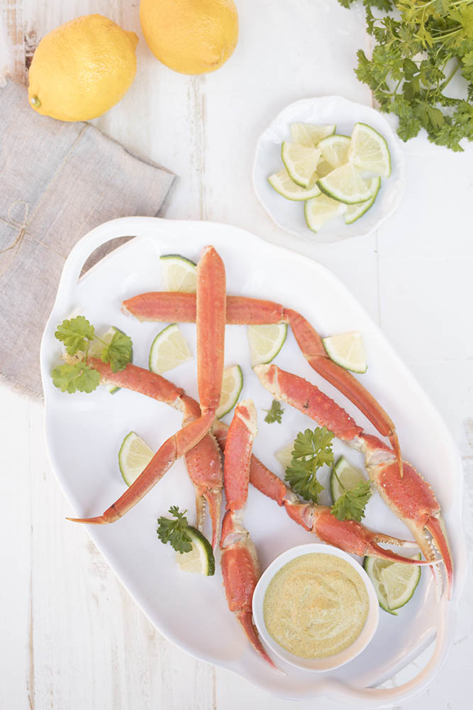 Crab Legs with Spicy Mustard